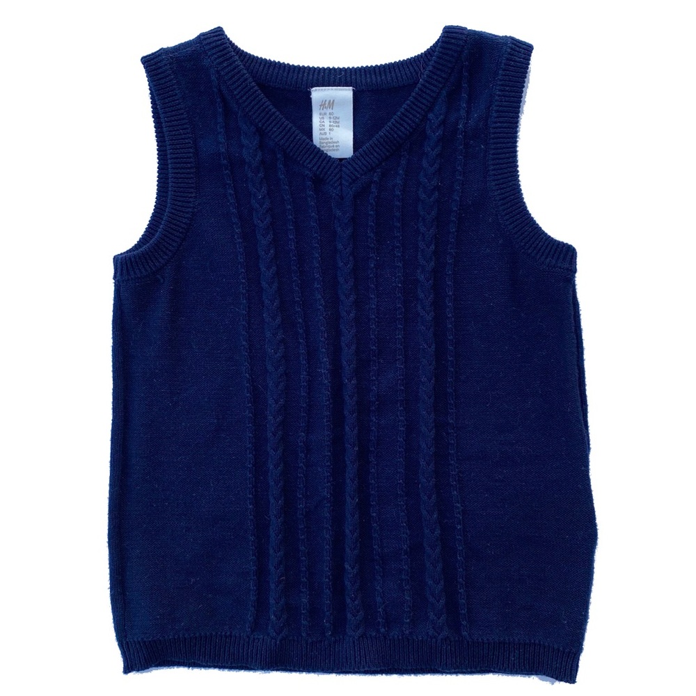 H&M Dark Blue Sweater Vest
